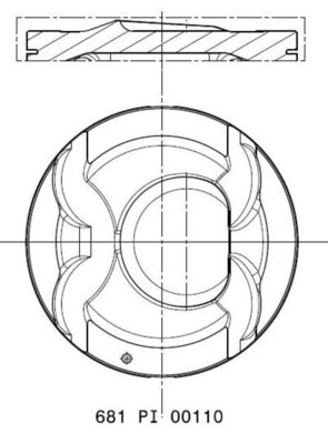 Zuiger Mahle Original 681 PI 00110 000