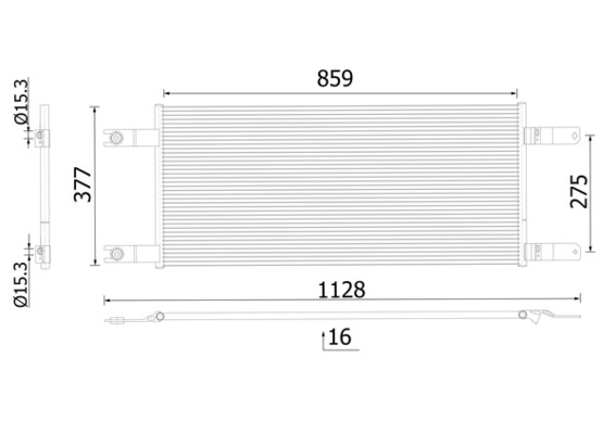 Airco condensor Mahle Original AC 1034 000S