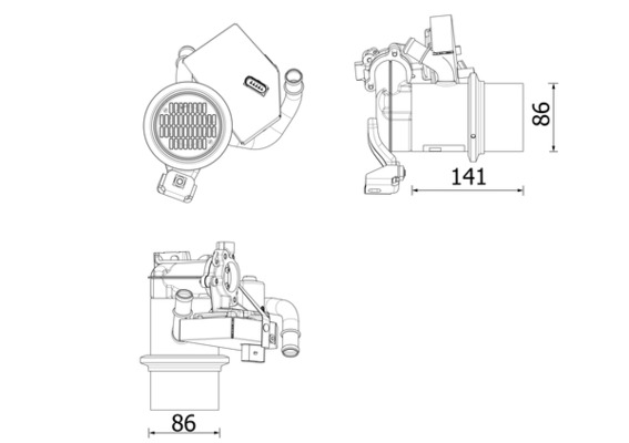 EGR koeler Mahle Original CE 14 000P