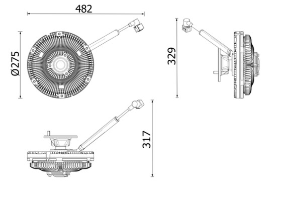 Visco-koppeling Mahle Original CFC 269 000P