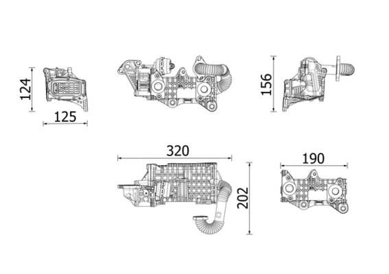 EGR koeler Mahle Original CE 43 000P