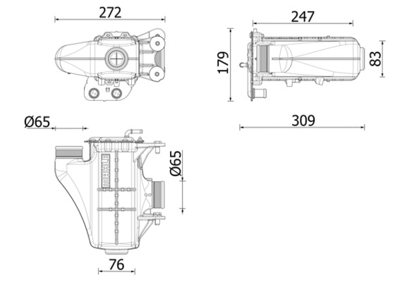 Interkoeler Mahle Original CI 671 000P