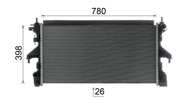 Mahle Original Radiateur CR 2631 000P