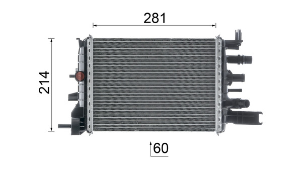 Mahle Original Radiateur CR 2632 000P