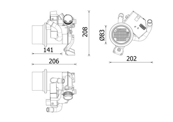 EGR koeler Mahle Original CE 39 000P