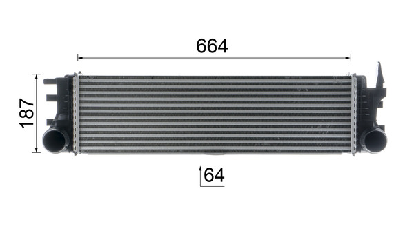 Mahle Original Interkoeler CI 180 000P