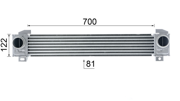 Mahle Original Interkoeler CI 619 000P