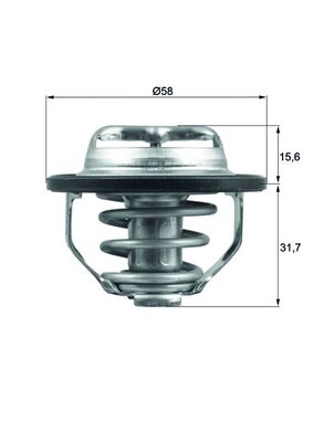 Thermostaat Mahle Original TX 122 82