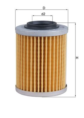 Oliefilter Mahle Original OX 970