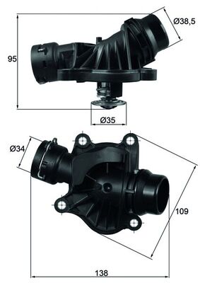 Thermostaat Mahle Original TI 234 88