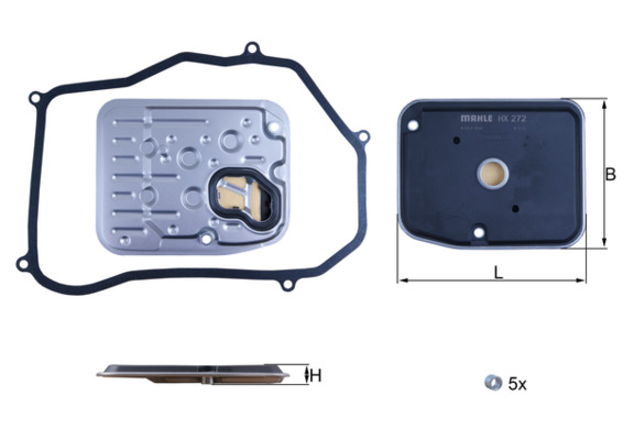 Filter/oliezeef automaatbak Mahle Original HX 272D