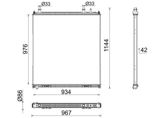 Radiateur Mahle Original CR 106 000P