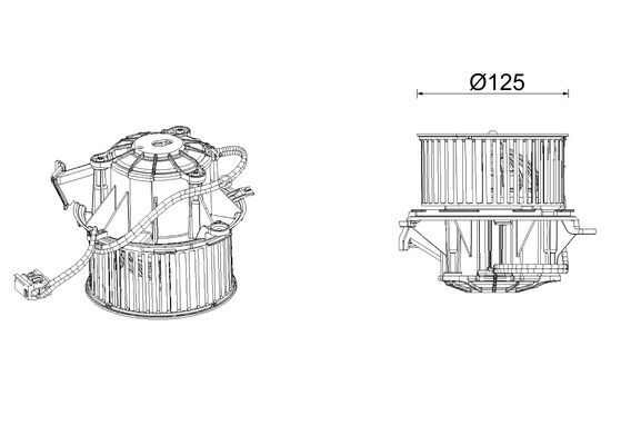 Kachelventilator Mahle Original AB 339 000P