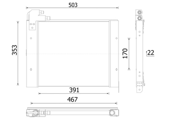 Airco condensor Mahle Original AC 1138 000P