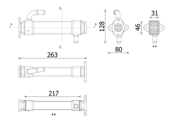 EGR koeler Mahle Original CE 46 000P