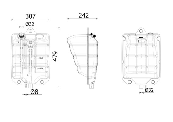 Expansievat Mahle Original CRT 269 000S