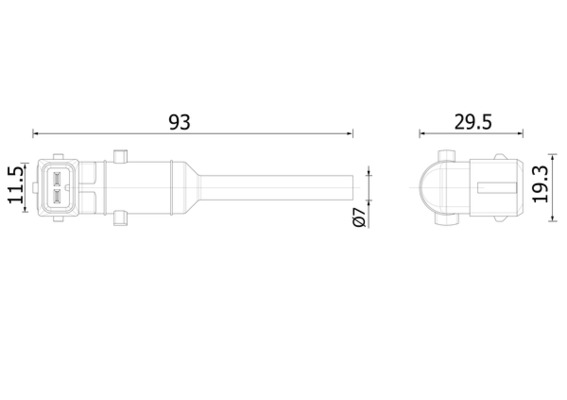 Niveausensor Mahle Original CRTX 8 000S