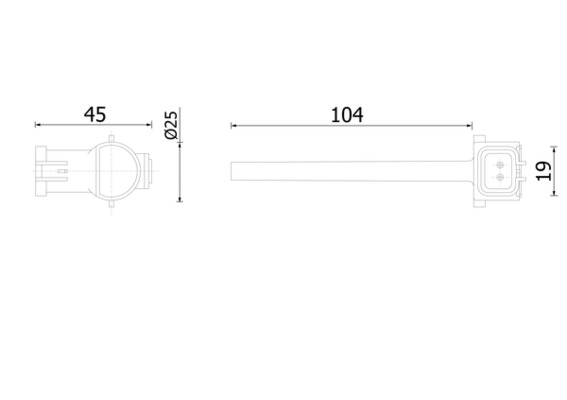 Niveausensor Mahle Original CRTX 7 000S