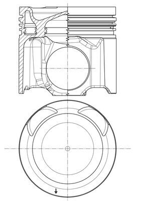 Zuiger Mahle Original 037 PI 00149 000