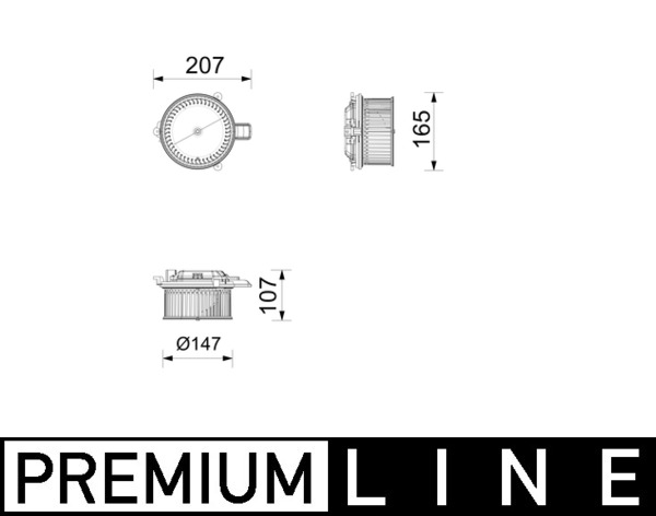 Interieurventilatie Mahle Original AB 436 000P