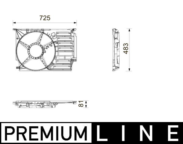 Ventilatorhuis Mahle Original CFS 31 000P