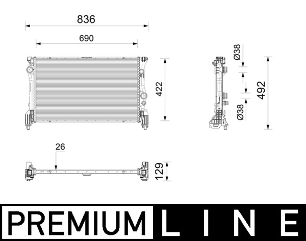 Radiateur Mahle Original CR 2802 000P