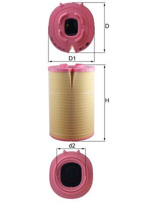Luchtfilter Mahle Original LX 5888