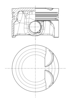 Zuiger Mahle Original 028 PI 00157 000