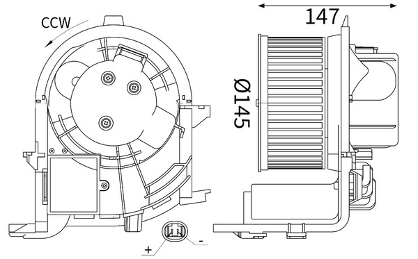 Interieurventilatie Mahle Original AB 417 000S