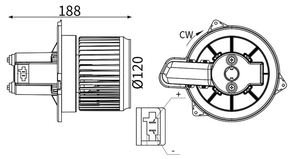 Interieurventilatie Mahle Original AB 427 000S