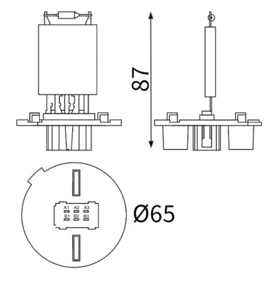 Weerstand, interieurventilator Mahle Original ABR 177 000S