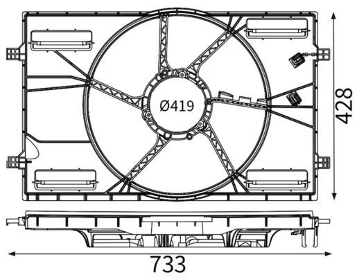 Ventilatorhuis Mahle Original CFS 25 000S