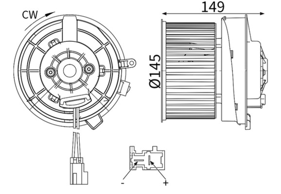 Interieurventilatie Mahle Original AB 435 000S