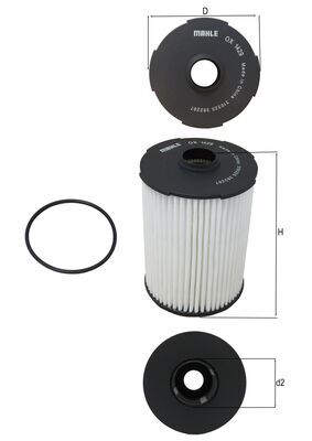 Oliefilter Mahle Original OX 1429D