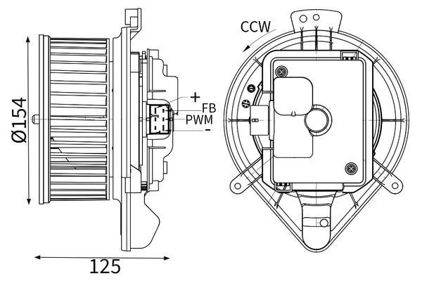 Interieurventilatie Mahle Original AB 439 000S