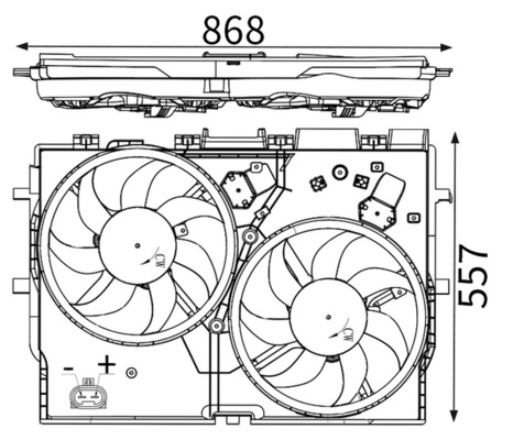 Koelventilatorwiel Mahle Original CFF 229 000S