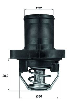 Thermostaat Mahle Original TI 47 89