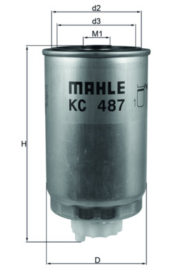 Brandstoffilter Mahle Original KC 487