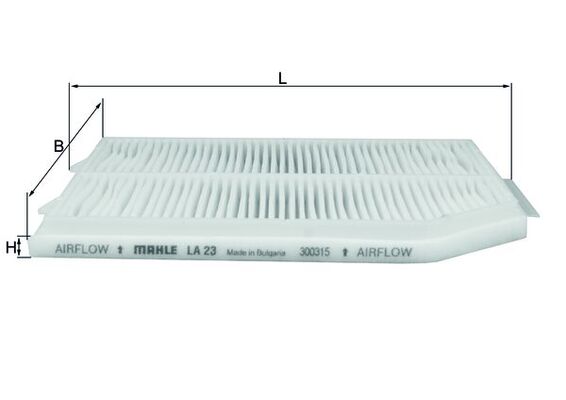 Interieurfilter Mahle Original LA 23