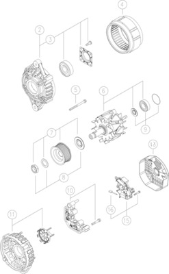 Mahle Original Alternator/Dynamo MG 715