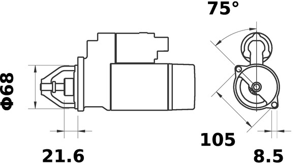 Starter Mahle Original MS 409