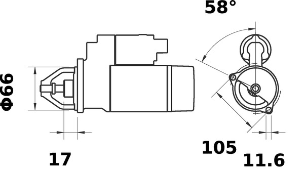 Mahle Original Starter MS 414