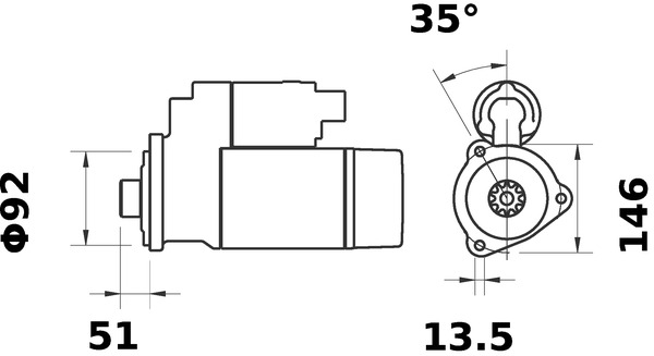 Mahle Original Starter MS 212