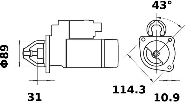 Mahle Original Starter MS 153
