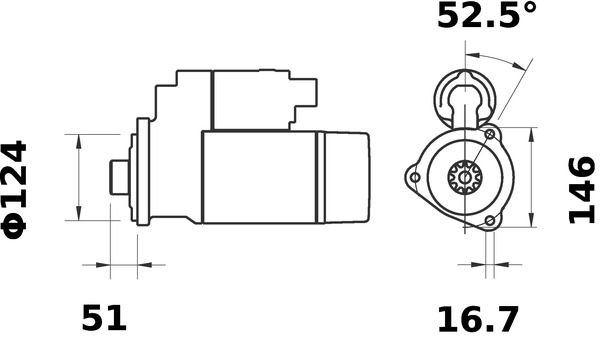 Mahle Original Starter MS 144