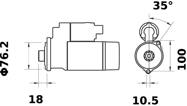 Mahle Original Starter MS 116