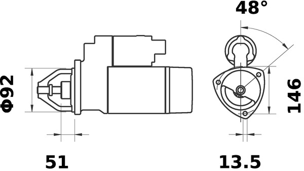 Mahle Original Starter MS 117