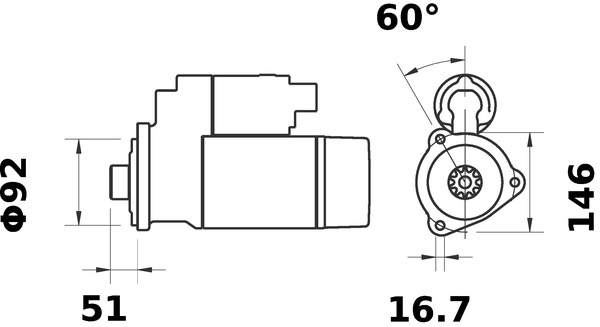 Mahle Original Starter MS 76