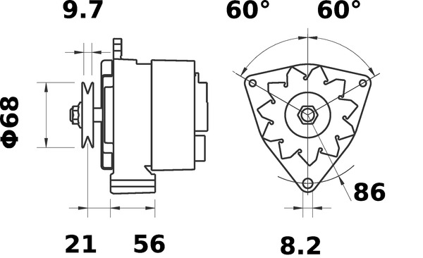 Mahle Original Alternator/Dynamo MG 627