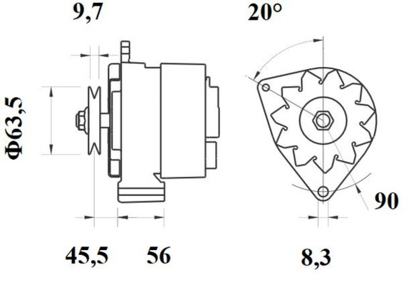 Mahle Original Alternator/Dynamo MG 598